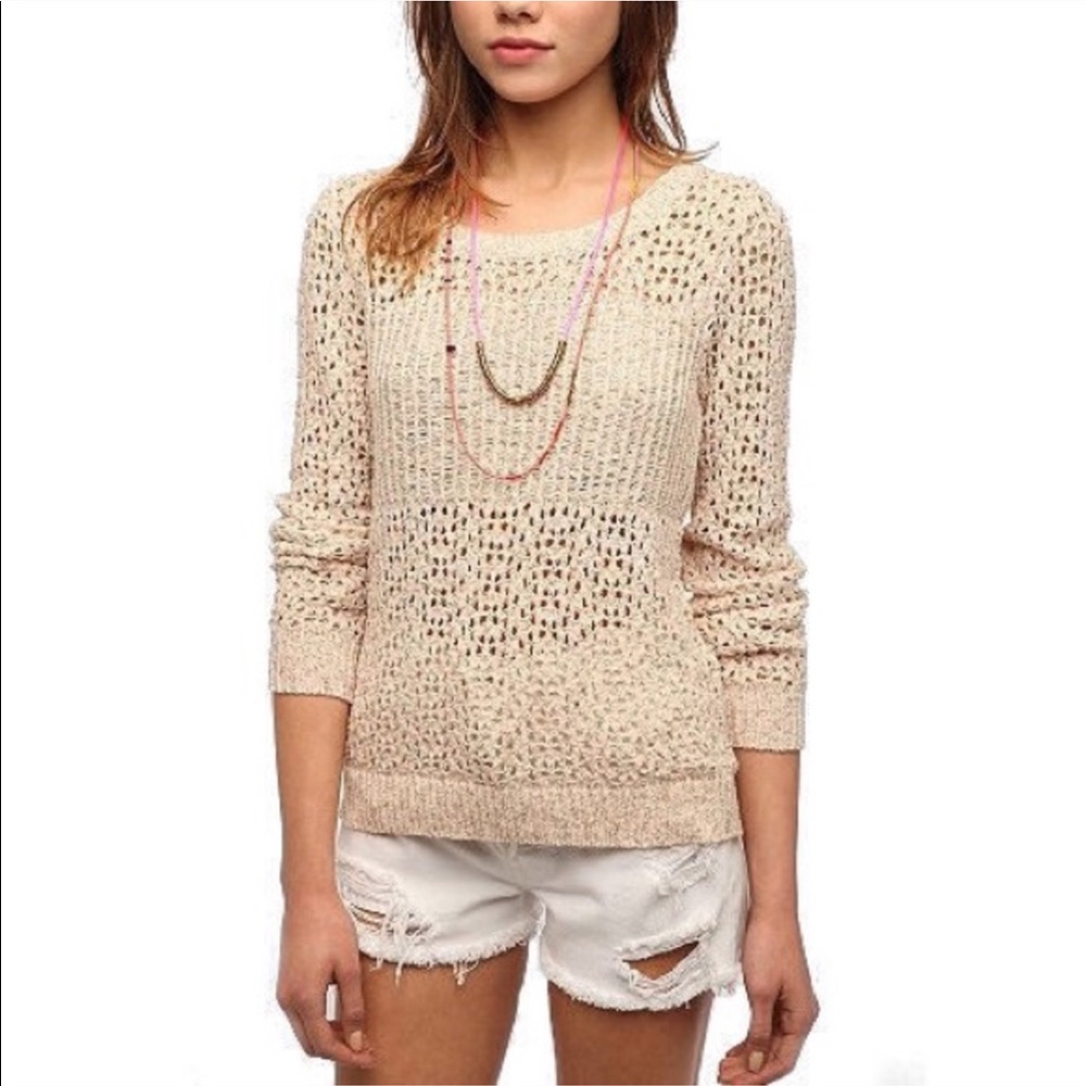 Urban outfitters cream knitted sweater